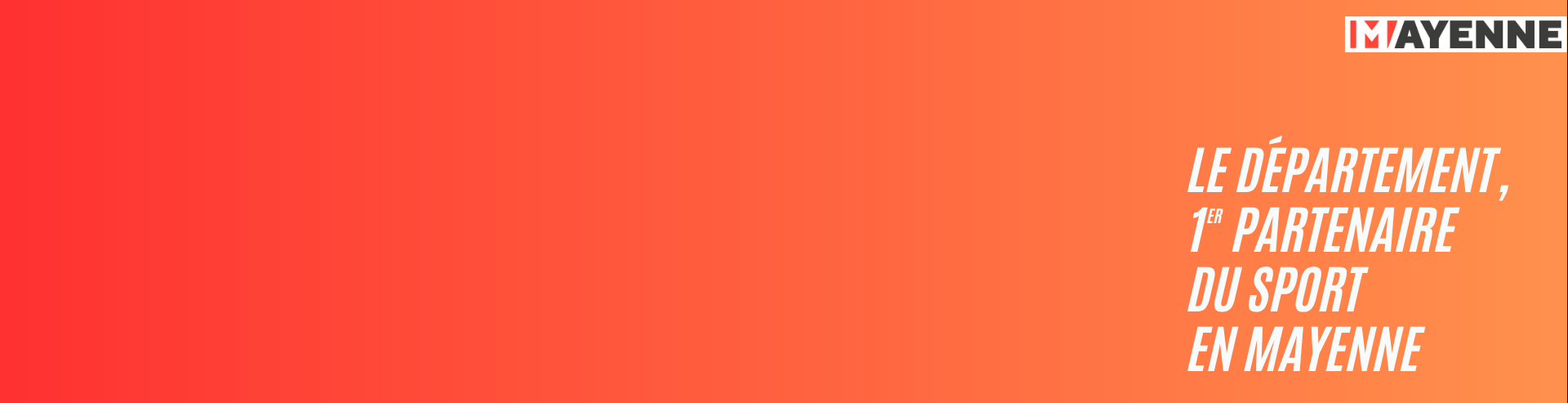 Le Département, premier partenaire du sport en Mayenne